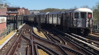 IRT Broadway Line: Manhattan and Van Cortlandt Park bound R62A (1) Trains with NIS R62As @ 238th St