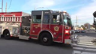 Morton Rutledge fire company Engine 13 and Engine 13-1 responding code 3