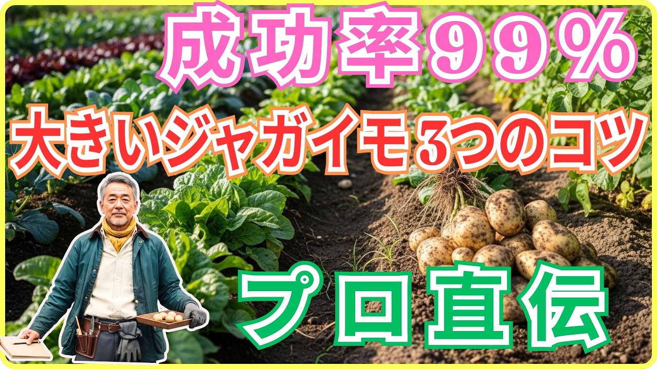 【初心者でも成功】小粒ゴロゴロは卒業！植える前30日で勝負が決まる！ ジャガイモを大きくする3つの準備（芽出し〔浴光育芽〕・品種・種イモ）今日から間に合う