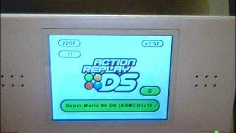 Using an ActionReplay DS