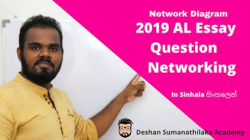 2019 AL ICT Essay Question - Networking || Network Diagram || explained in Sinhala || AL ICT