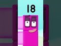 Build Numberblock Eighteen! 🔴 Cartoon Maths fun for Kids | Learn to Count #shorts