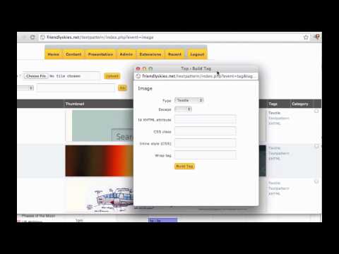 Accessing Image tags in Textpattern