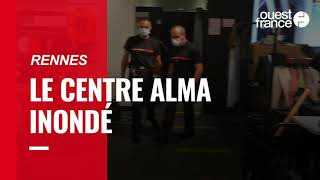 Orages à Rennes : la moitié du centre commercial Alma les pieds dans l’eau