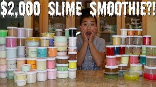 $2,000 FAMOUS SLIME SHOP SLIME SMOOTHIE?! (INSANE)