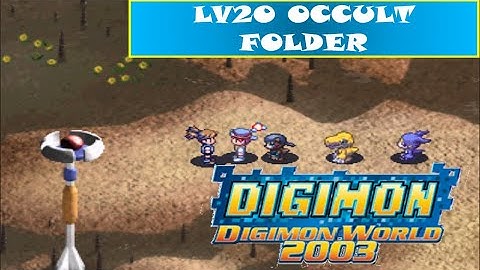 Digimon World 2003 Card Battle - LV20 Occult Folder