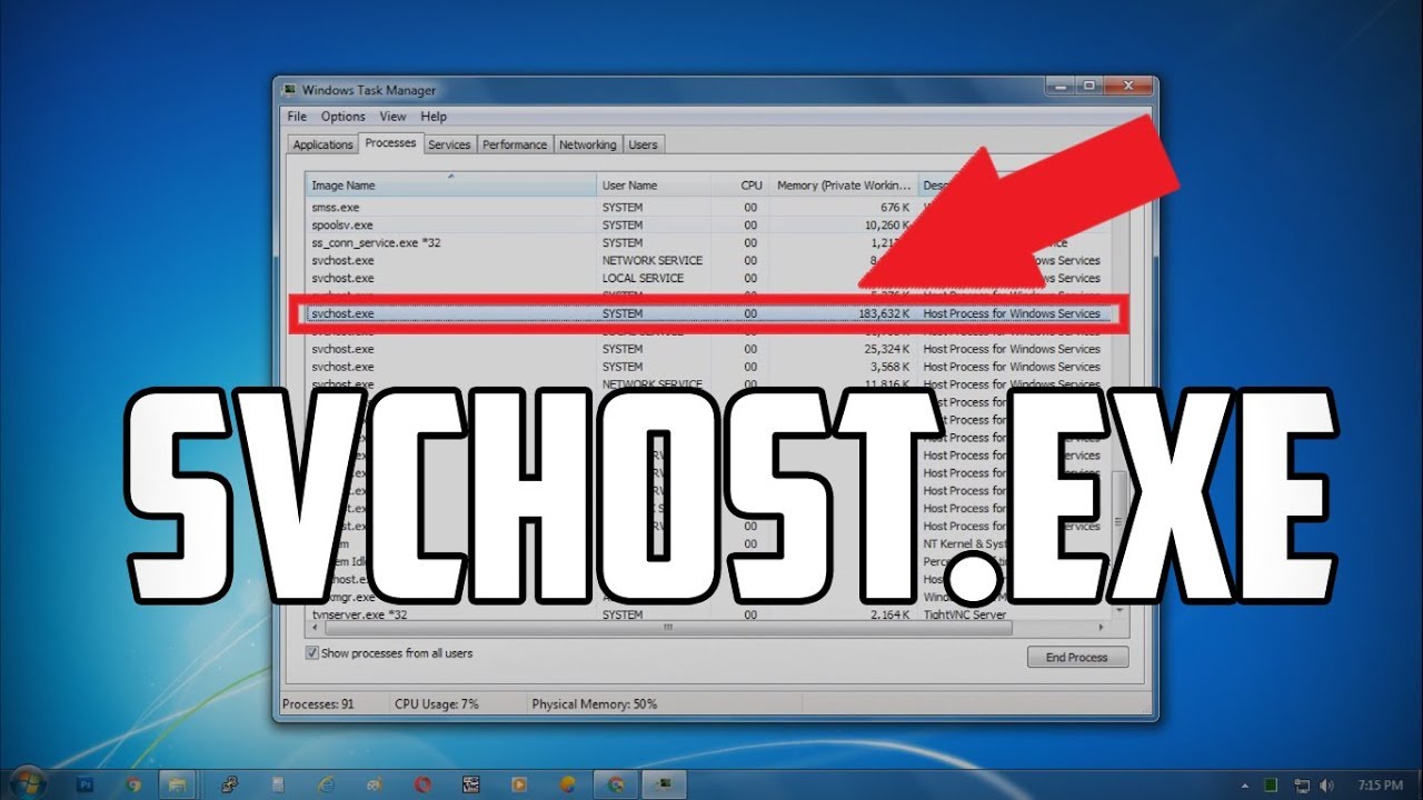 How To Fix Svchost Exe High Cpu Usage In Windows 7 Youtube