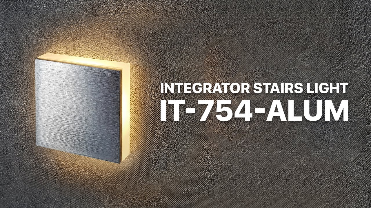 Квадратный светодиодный светильник для лестницы Integrator Stairs Light IT-754-Alum