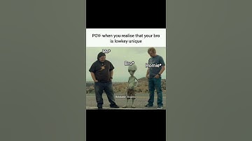 POV- when you realise that your bro is lowk unique #anime #relatable #memesdaily #fypシ