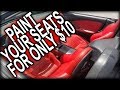 HOW TO PAINT YOUR CAR SEATS RED FOR JUST $10 QUICK FIX