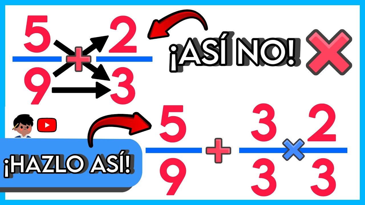 ▶️ APRENDE ARTIFICIOS MATEMÁTICOS PARA SUMAR Y RESTAR FRACCIONES [TRUCO RÁPIDO] | MATEMÁTICAS 🚀