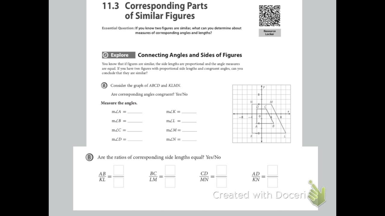 Geometry B Module 113 “Corresponding Parts of Similar Figures” YouTube