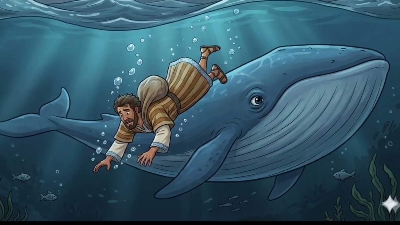 قصة يونان النبي 🐳Jonah the Prophet  ( يونان فى جوف الحوت  )وازاى نتعلم منها + معلومه مفيده
