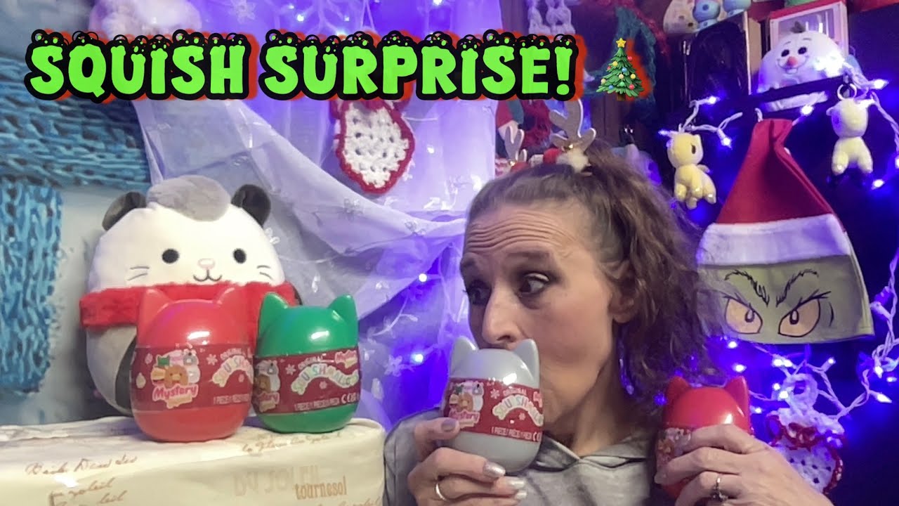 Countdown to Christmas 🎅🏼: Squishmallows Mystery Capsules Unboxing… Sorry About the Screams 😱