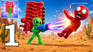 Alien Raid Monster Evolution Gameplay Levels -1-3- Capture, Destroy, and Evolve (Android/iOS)