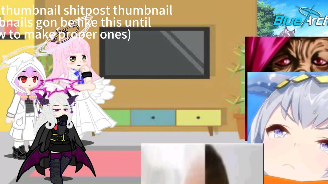 Blue Archive characters react to each other (kind of) and my fyp or something. [2x speed]