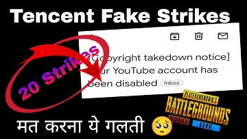 Tencent Fake StrikeS , Channel Deleted 🥲 मत करना ये गलती 🥲