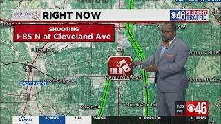 TRAFFIC: Shooting investigation prompts lane closure on I-85 North