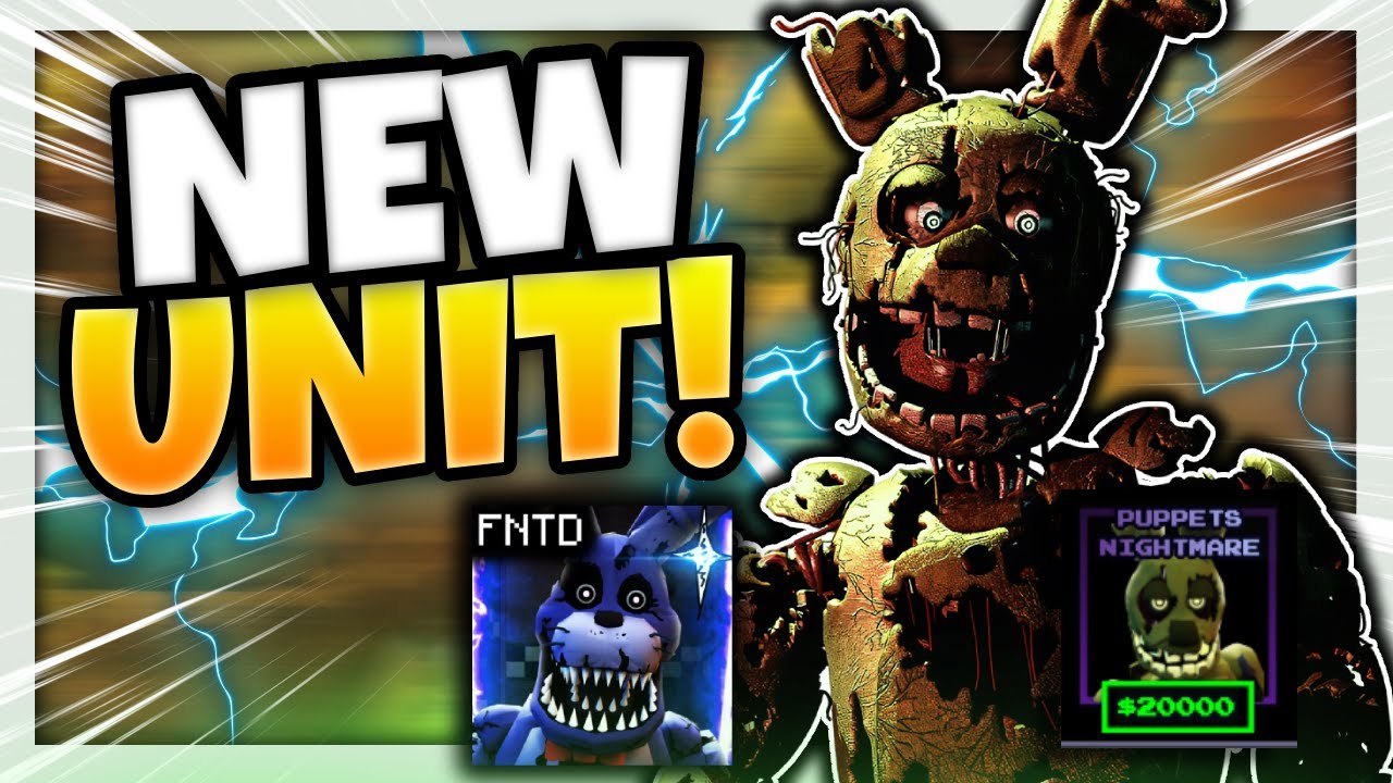 *NEW* SECRET NIGHTMARE SPRINGTRAP SHOWCASE! NEW META PIERCE UNIT?! 🔥 ...