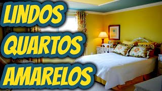 Ideias Uso Da Cor Amarela Em Quartos De Casal. Fotos Modernas Para Ajudar Como Fazer Sua Decoração