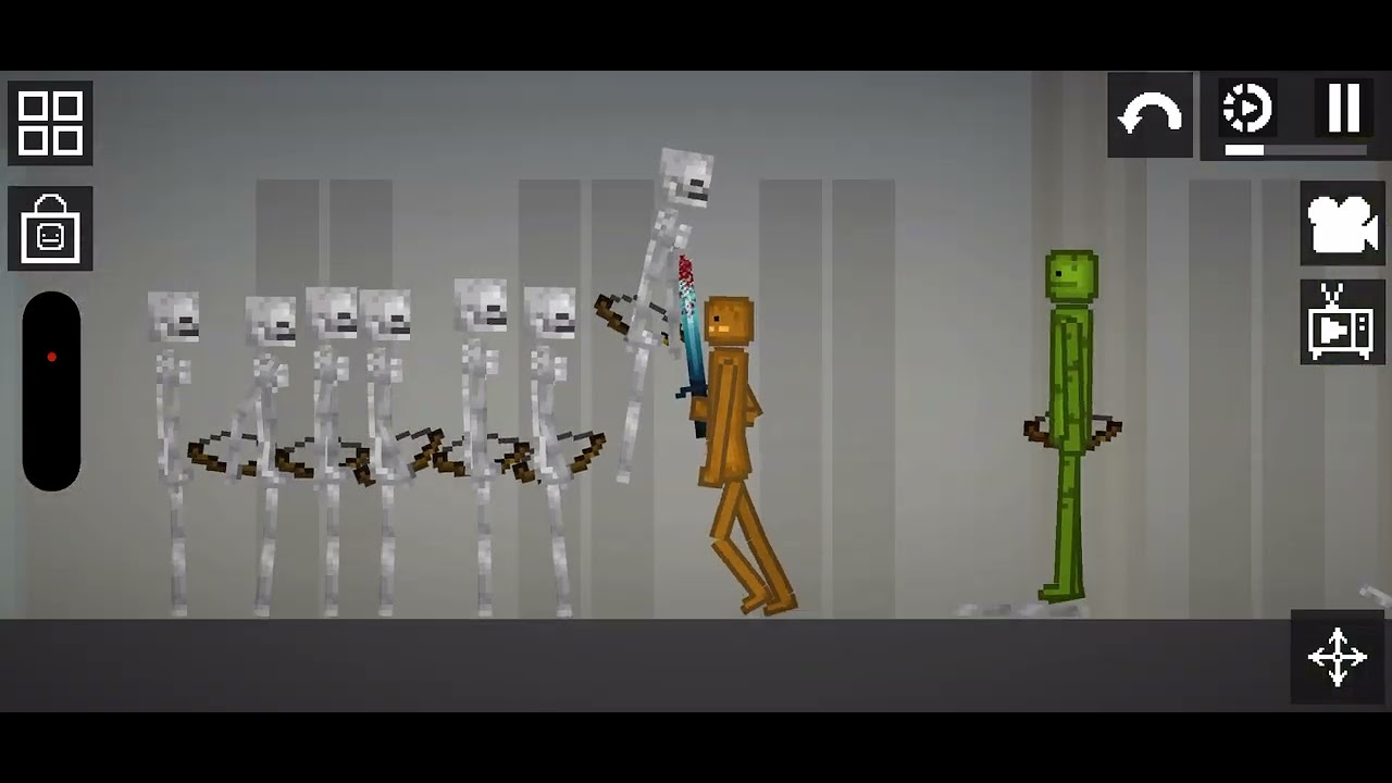 Melón’s team vs ￼skeloten (ending Minecraft part 3)