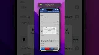 Creating secure notes, messages on 1LimX mobile Rich Text edition