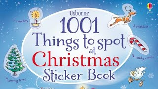 Usborne 1001 things to spot at Christmas Sticker Book