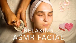 Dreamy ASMR Facial 🫧😴 | Hair brushing, massage, soft touch  screenshot 2