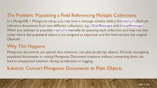 How to Populate a replyTo Field Referencing Multiple Mongoose Collections