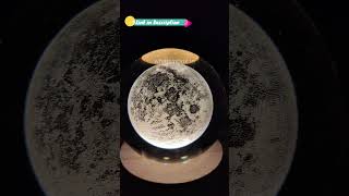 Moon Crystal Ball | Creative Engraved Crystal Ball | Night Light | USB Table LED | Birthday | Gifts screenshot 3