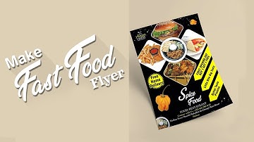 Fast Food Flyer ( Hindi Video ) - Coreldraw || Anas Graphics 2019