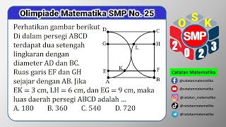 Pembahasan Soal OSN-K SMP 2023 No. 25 -Olimpiade Matematika SMP Tingkat Kabupaten-Catatan Matematika