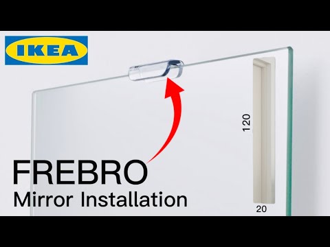 How To Install Ikea Frebro Mirror Easily Step By Step | Mirror Installation With Bracket