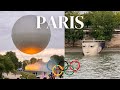 【パリ散歩】五輪の聖火台を見に行きました/気球のリング(2024/07/27/18h37) #パリ散歩 #五輪の聖火 #パリ五輪