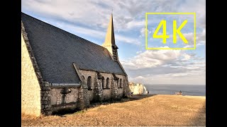 ETRETAT 4K (Normandy, France) in 6 minutes - crowd-free tourism