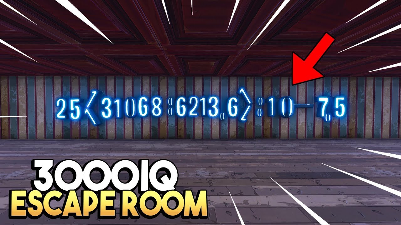 3000IQ ESCAPE ROOM! - Fortnite Creative (Nederlands)
