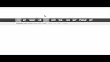 Animated Horizontal Dropdown Menu