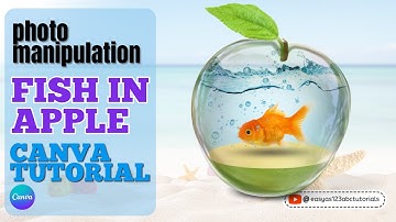 Fotomanipulatie: Vis in een glazen appel - Canva-tutorial voor beginners