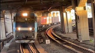（2091レにEH200-901充当！）JR貨物EH200形901号機＋コキ16Bが赤羽駅6番線を通過する動画（2023.9.1 2091レ高A202）