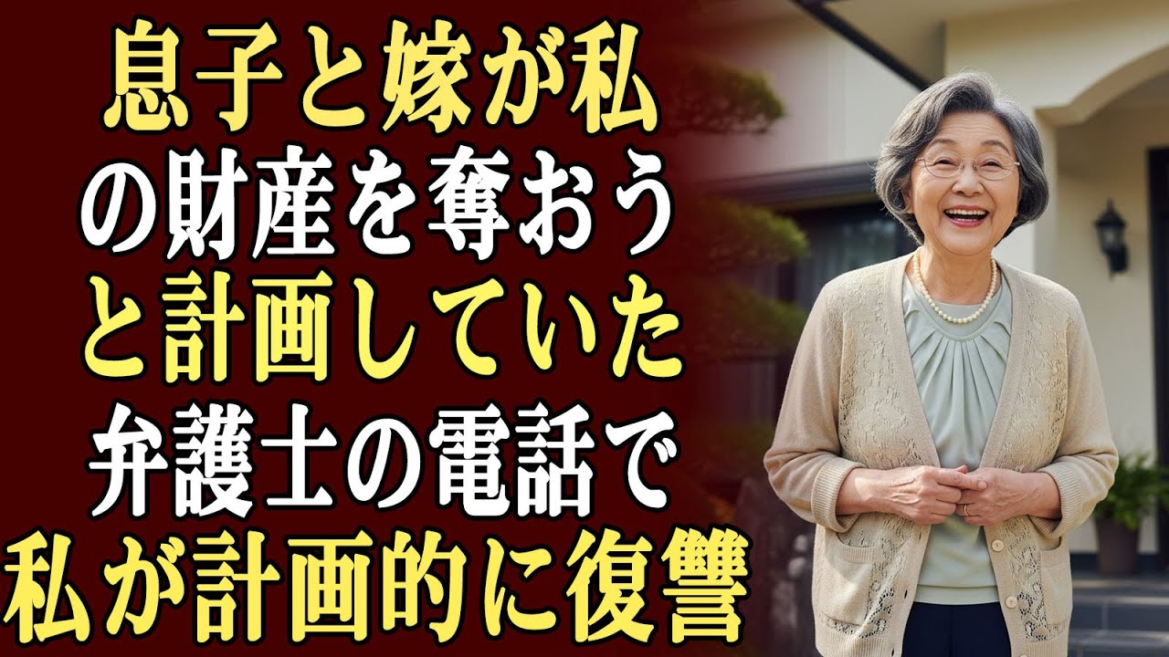 息子と嫁は私の財産を奪う計画を立てていた…その直後、私は弁護士から電話を受け、反撃の計画が動き始めた。