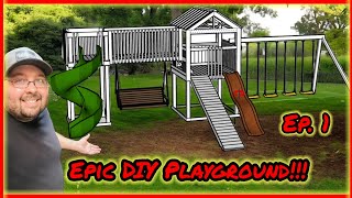 How To Build a DIY Playground for All Ages! (Crazy Home Build) Part 1