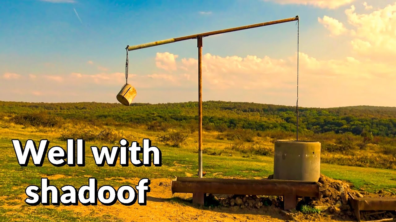 Well with shadoof for watering animals, filmed in 4K YouTube