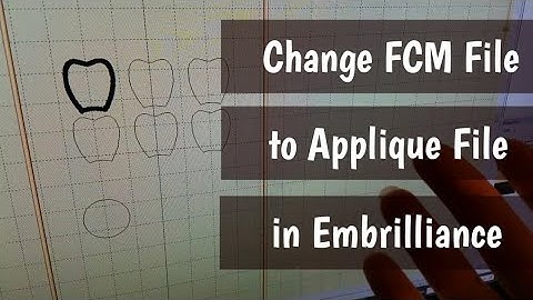 How to change FCM cutting file to an APPLIQUE file in Embrilliance Stitch Artist Level 2