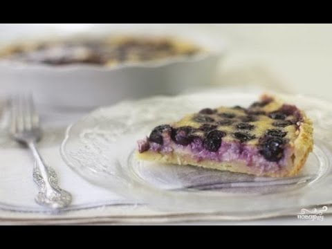 Finnish blueberry pie. Recipes at home with photos