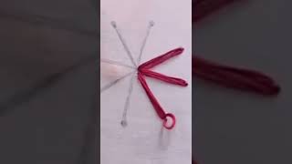 Simple Flower Hand made #embroidery #handembroidery #art
