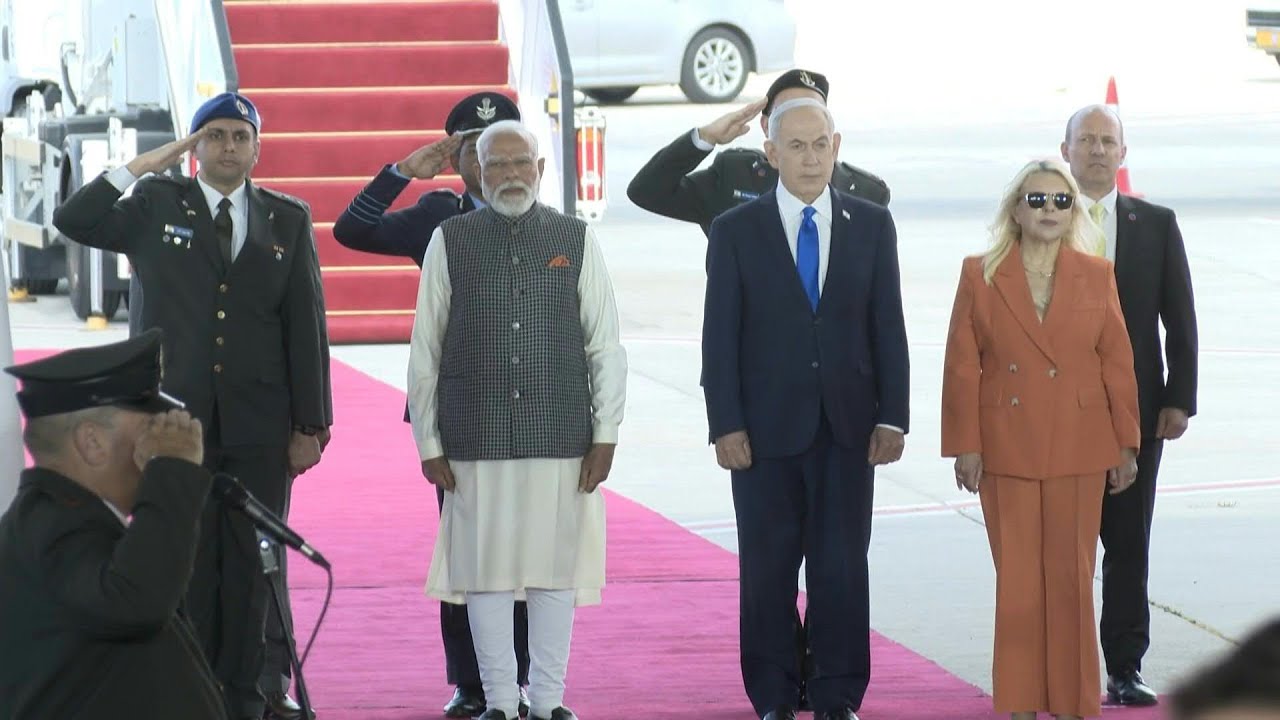 India's Modi lands in Israel | AFP
