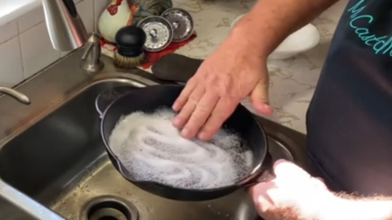 Cleaning Cast Iron Cookware: Salt Method - Our Twenty Minute Kitchen  GardenOur Twenty Minute Kitchen Garden