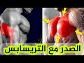 تمارين عضلة الصدر مع الترايسبس للتضخيم (للمبتدئين)