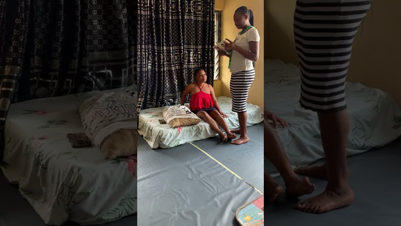 She came in to measure me but it ended this way 