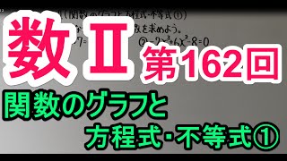 【高校数学】　数Ⅱ－１６２　関数のグラフと方程式・不等式①